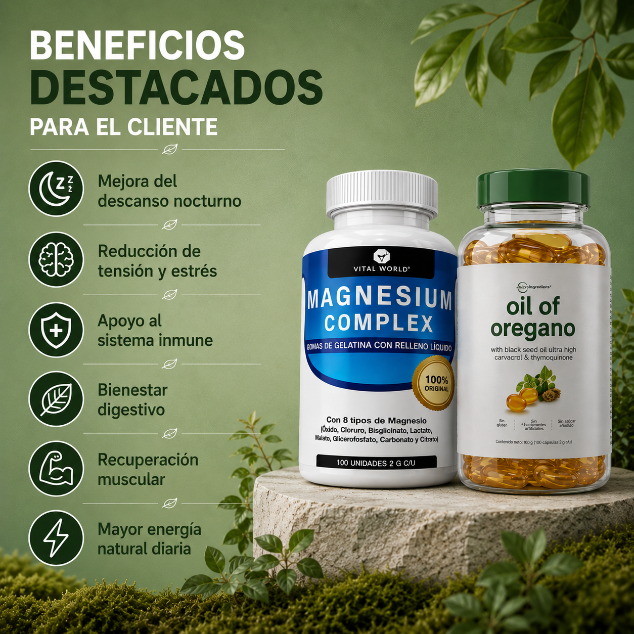 Magnesio Complex y Aceite De Oregano