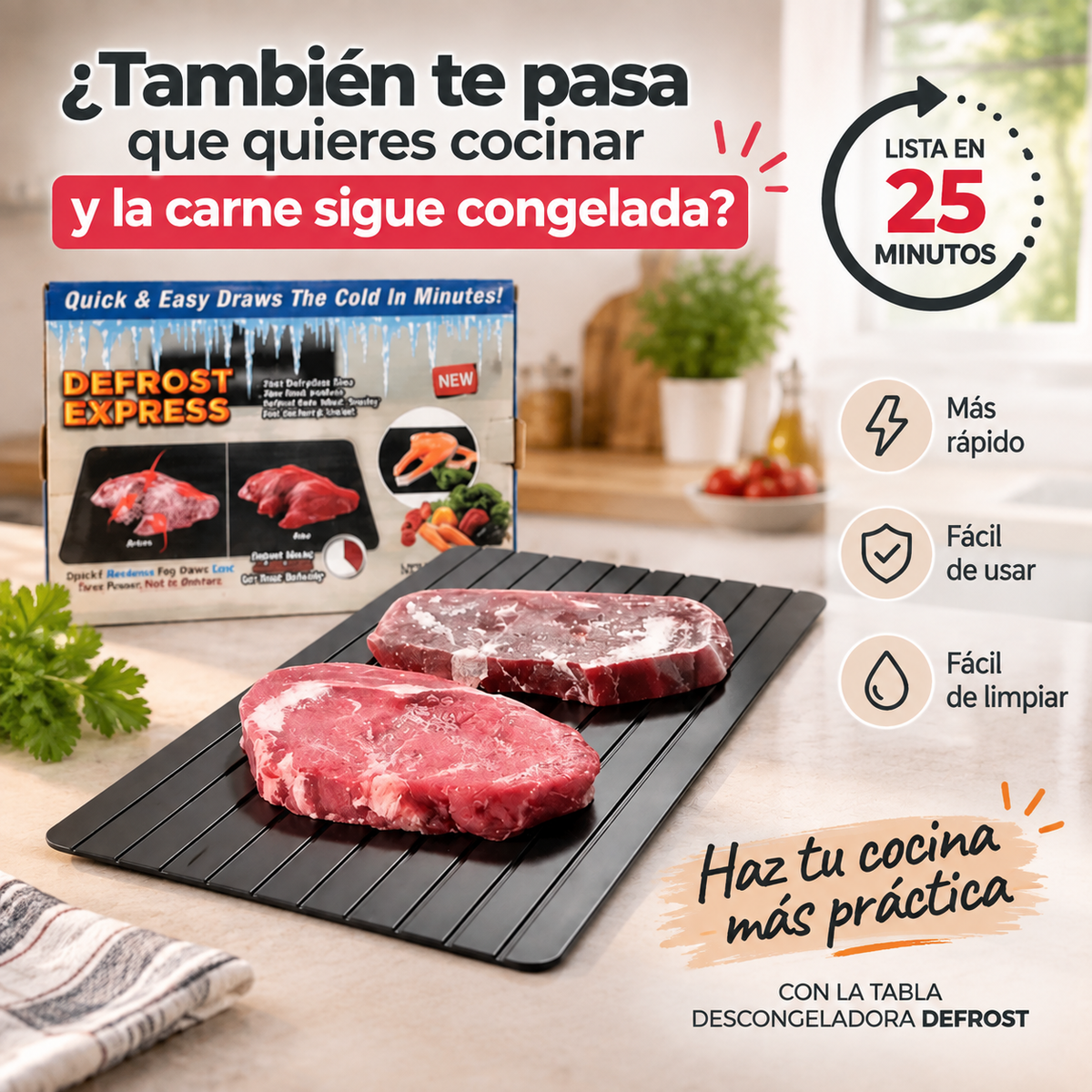 TABLA PARA DESCONGELAR